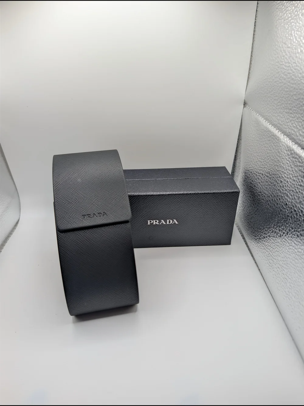 PRADA SPR B05 Black & White Geometric Sunglasses NWB
